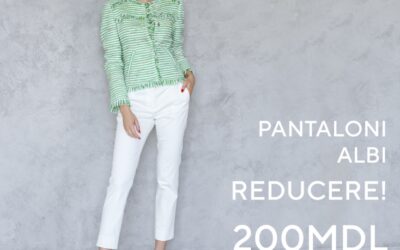 Pantaloni de vară albi la super preț!